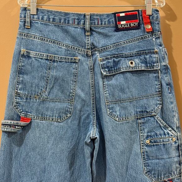 Vintage Bugle Boy Jeans Mens Carpenter Baggy Wide Leg Size 32x30 RARE - Picture 4 of 12